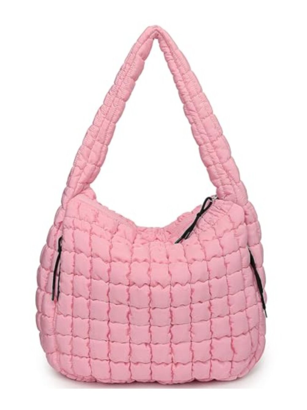 Large Quilted Puffer Tote Bag Lightweight Nylon Hobo Shoulder Bag for Work Gym